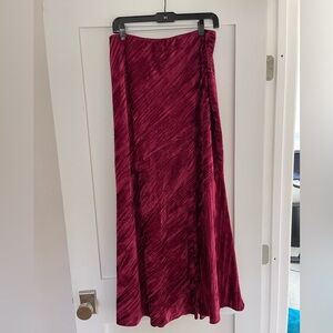 Free People crushed velvet skirt, L